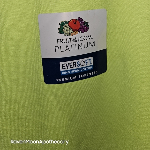 NWT 4X Fruit of Loom Bright Yellow Long Sleeve T Shirts - Picture 3 of 4